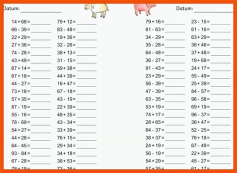 Matheaufgaben Klasse 2 Arbeitsblätter Zum Ausdrucken Mathe Arbeitsblätter