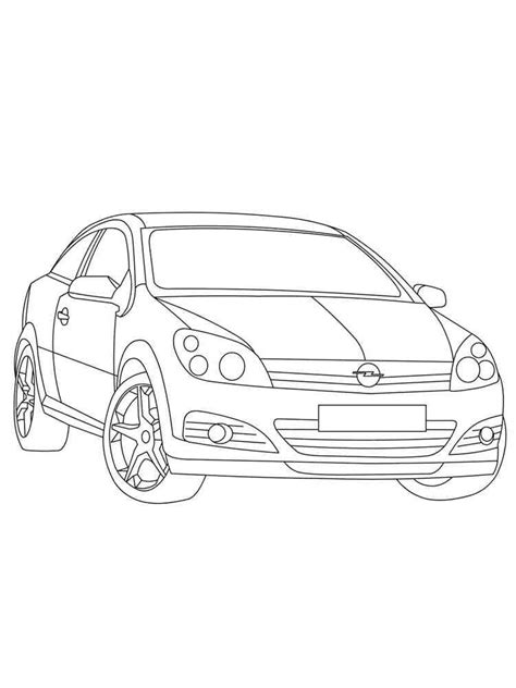 Opel Coloring Page