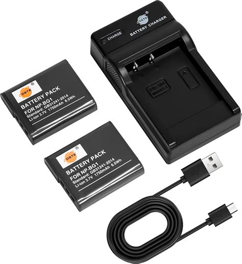 Dste Pack Np Bg Batterie Et Chargeur Compatible Avec Sony Cyber Shot