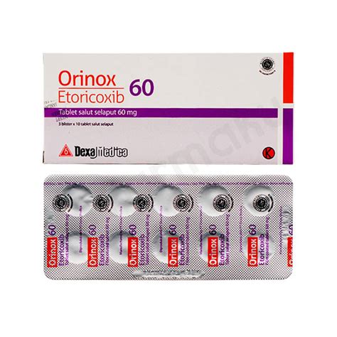 Etoricoxib Daftar Obat Dan Harga Farmaku