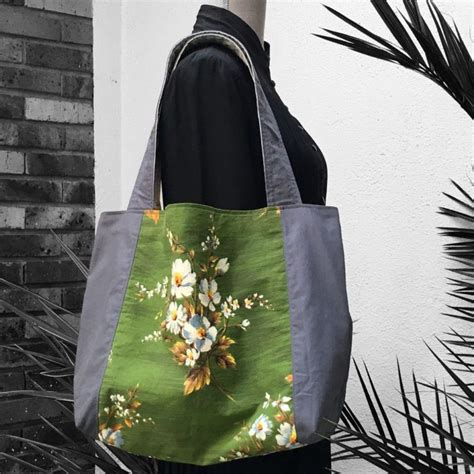 Totebag Baroque En Tissu Pi Ce Unique Cr Ation Fait Main