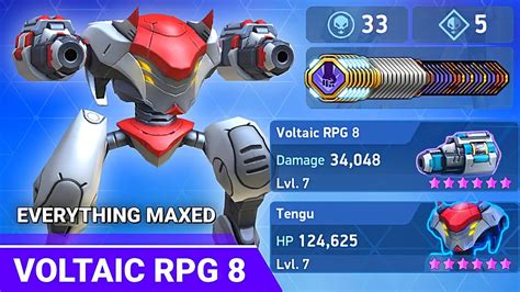 Max Upgrade Voltaic Rpg With Tengu Tdm Mech Arena Youtube