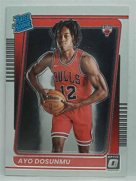 2021 22 Panini Donruss Optic Rated Rookie Ayo Dosunmu Chicago Bulls EBay