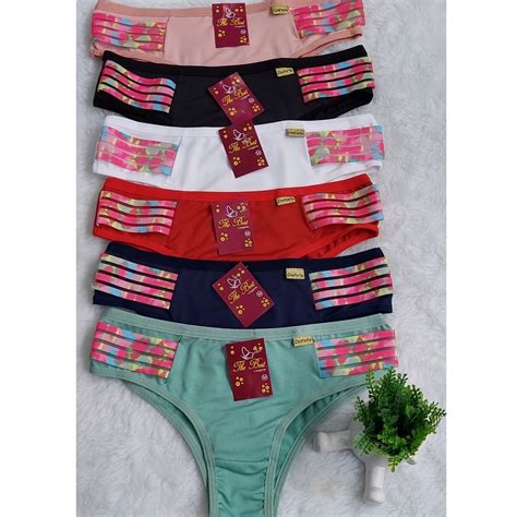 Tang O Arco Iris Calcinha Conforto Micro Fibra Lingerie Basica Forro Algod O Ref