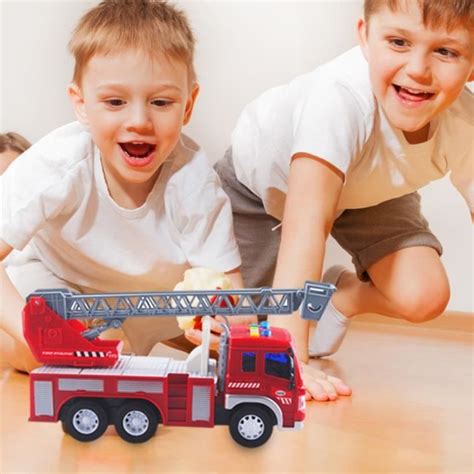 Camion De Pompier Jouet Yosoo Avec Feu Son Et Lumi Re Et Chelle