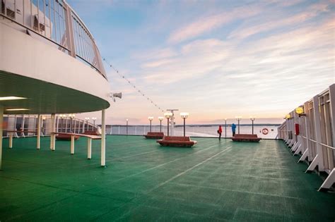 Premium Photo | Ferry deck