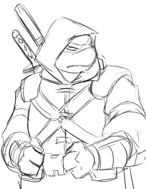 Last Ronin Coloring Page In Cartoon Character Design Ninja