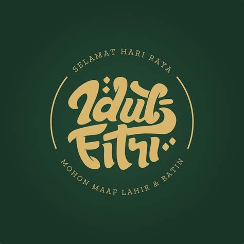 Selamat Hari Raya Idul Fitri Significa Feliz Eid Mubarak En La Pancarta