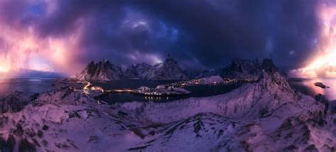 Fondos De Pantalla X Px Nubes Fr O Paisaje Luces Islas