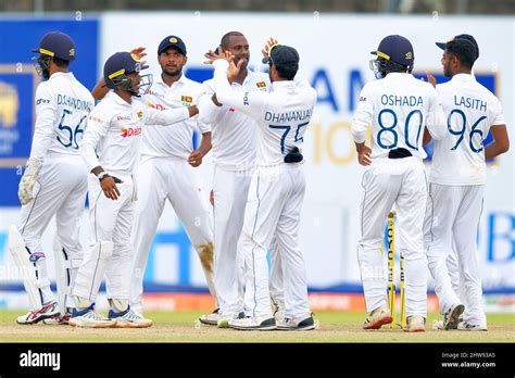 Sri Lanka Test Cricket Team Celebrates Stock Photo Alamy