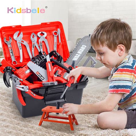 Kit Caixa De Ferramentas De Brinquedos Educativos Para Crian As Reparo