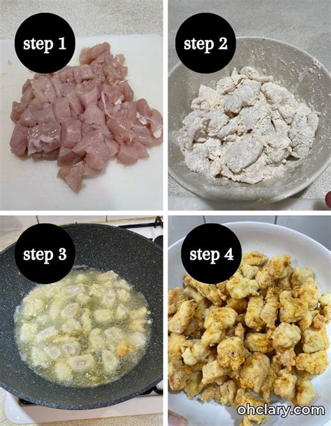 Crispy Honey Sesame Chicken Step By Step Ohclary