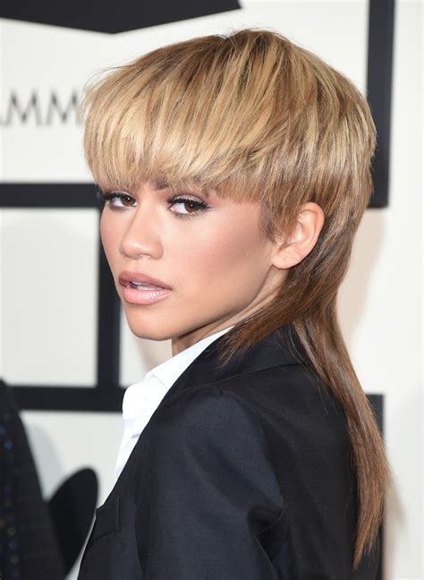 Are Zendayas New Bangs Real Shes Rocking Some Major Fringe