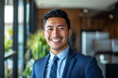 Premium Photo A Man In A Suit And Tie Smiling