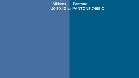 Sikkens U0 30 40 Vs Pantone 7469 C Side By Side Comparison