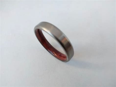 Man Wedding Rings Man Engagement Ring Wood Ring Titanium - Etsy