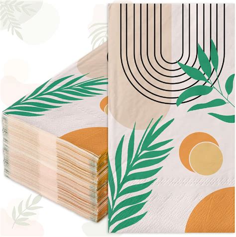 Amazon Anydesign Sheets Boho Guest Napkins Abstract Modern