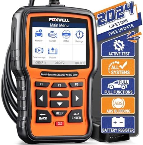 Newest Foxwell Nt Elite Obd Scanner With Resets Abs Bleeding