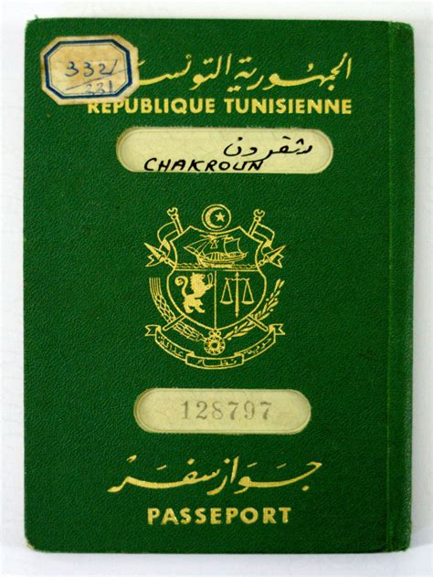 Letters Of Transit Tunisian Passport Throughout The Years