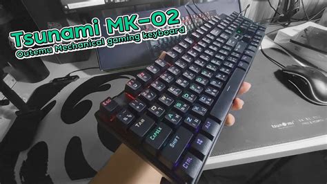 รววคยบอรด Tsunami Outemu MK 02 104 Keys Mechanical gaming keyboard