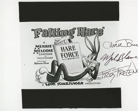 Sold Price: Bugs Bunny signed Falling Hare photo - April 3, 0120 9:00 ...