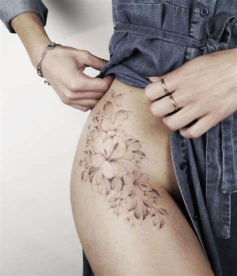 Floral Hip Best Tattoo Ideas For Men Women