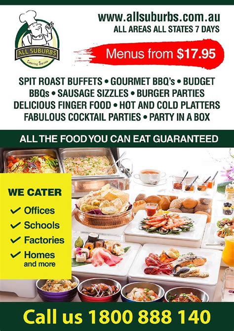 All Suburbs Catering Menus 2019 Catering Menu Gourmet Bbq Finger