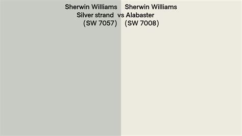 Sherwin Williams Silver Strand Vs Alabaster Side By Side Comparison