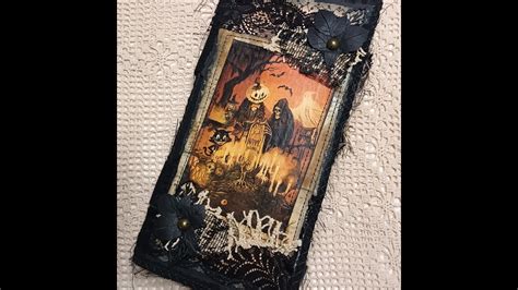 SOLD Handmade Halloween Themed Junk Journal Halloween Gothic