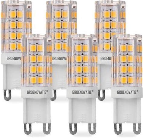 Groenovatie Led Lamp G9 5w 55x18 Mm 6 Pack Warm Wit Bol