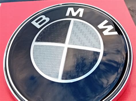 Znaczek Carbon Black Emblemat Logo Mm Bmw E Pierwsza Jako Ews