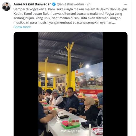 Rayakan Malam Tahun Baru Di Jogja Anies Baswedan Bernostalgia Di