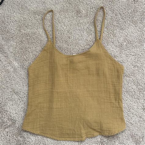 Yoli Otis Jon Cami Mustard Color Size S M Depop