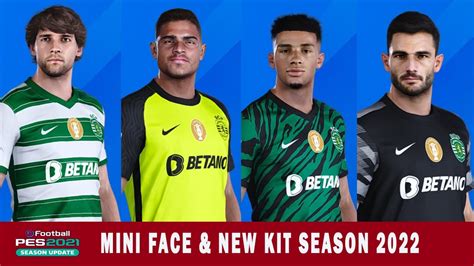 PES 2021 SPORTING CP UPDATE MINI FACE KIT SEASON 2022 SPORTING LISBON