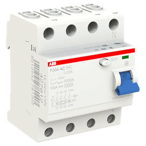 Interruttore ABB Differenziale Puro 4 Poli 63A 30mA Tipo AC F204 4 Moduli