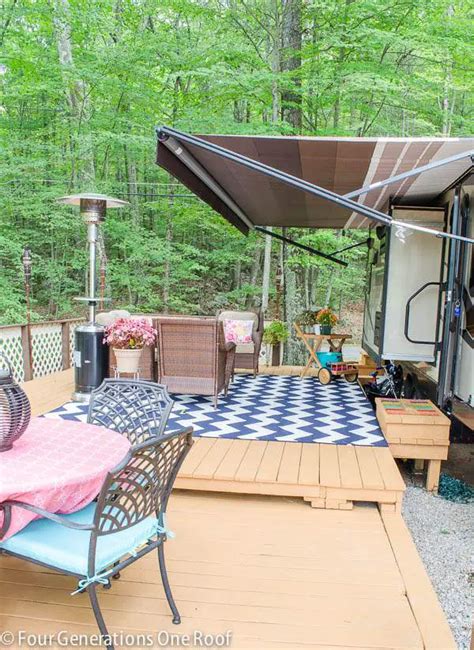 Awesome Rv Deck Design Ideas How To Build A Deck Mobile Home Living