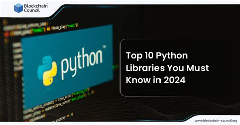 Top 10 Python Libraries You Must Know In 2024 Blockchain Council