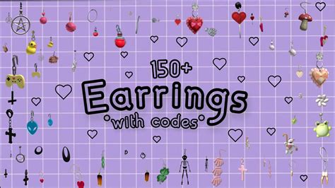 150 Earrings WITH CODES For Bloxburg 2021 Teehee YouTube