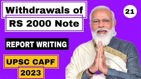 Essay Series For Capf Withdrawals Of Rs Notes Report