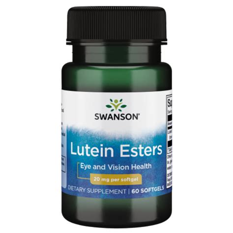 Swanson Lutein Esters 20 Mg 60 Softgels 60 Count King Soopers