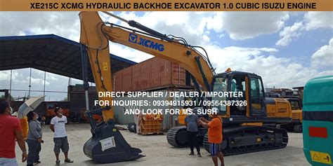 XE215C XCMG HYDRAULIC BACKHOE EXCAVATOR 1 0 CUBIC ISUZU ENGINE