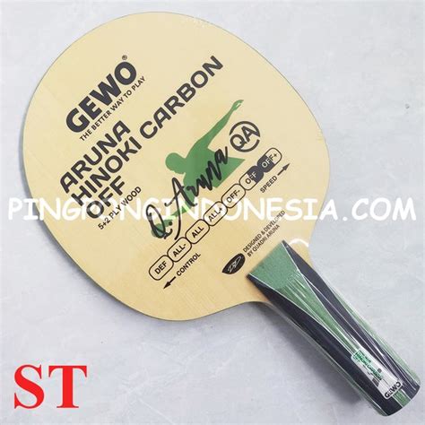 Jual Gewo Aruna Hinoki Carbon Off Kayu Pingpong Blade Tenis Meja Bet