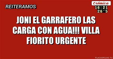 Joni El Garrafero Las Carga Con Agua Villa Fiorito Urgente Placas