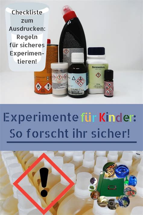 Wie ihr zu Hause sicher experimentieren könnt mit Checkliste zum