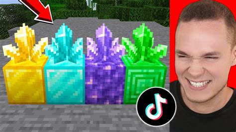 Ich TESTE FUNKTIONIERENDE TIK TOKS In Minecraft YouTube