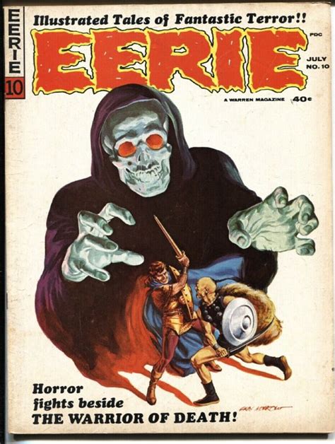 Eerie Gray Morrow Cover Warren Horror Magazine Fn Comic