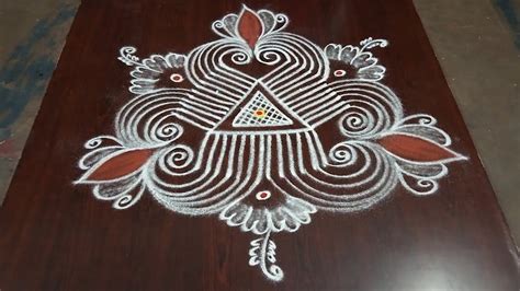 Panguni Madham Easy Padi Kolam With Dot Ugadi Easy Padi Kolam