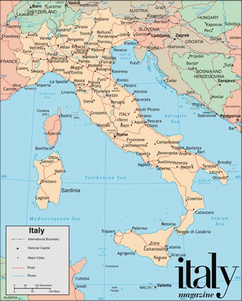 Italy Map Outline Printable