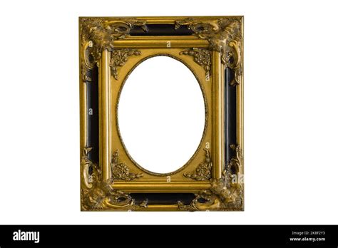 Gilded Antique Luxury Frame Isolated On White Stock Photo Alamy