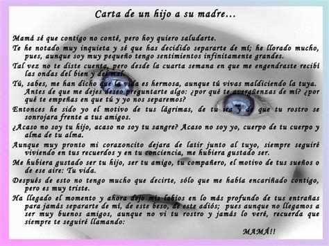 La Carta De Una Madre Hacia Su Hijo